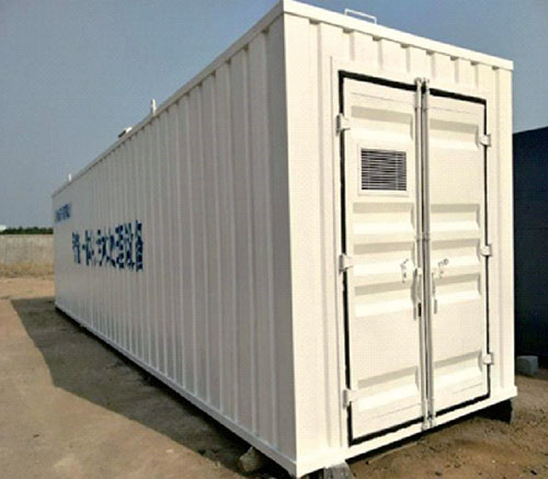 武漢市政路橋高新二路可移動(dòng)式一體化污水處理